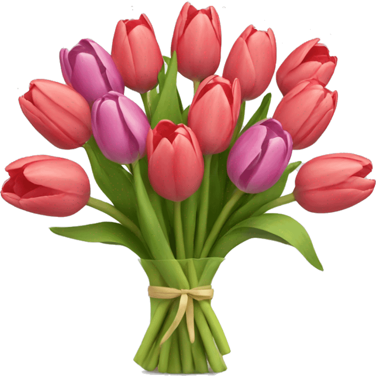 Tulips bouquet emoji