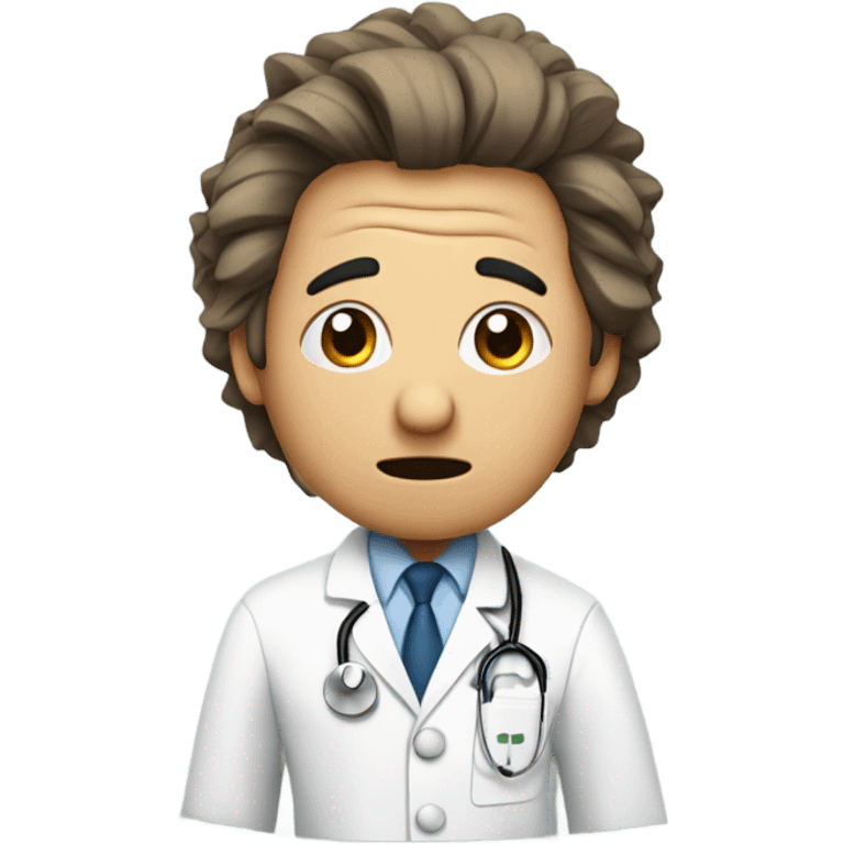 Stressed doctor emoji