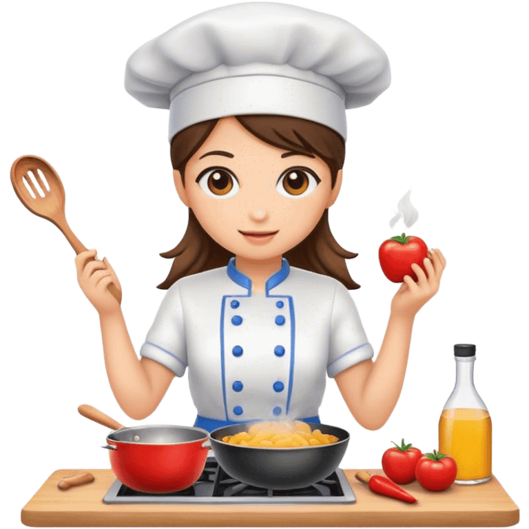 Girl cooking  emoji