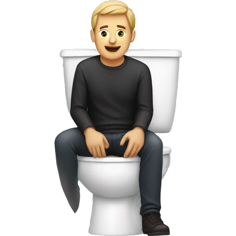 Man in a toilet  emoji