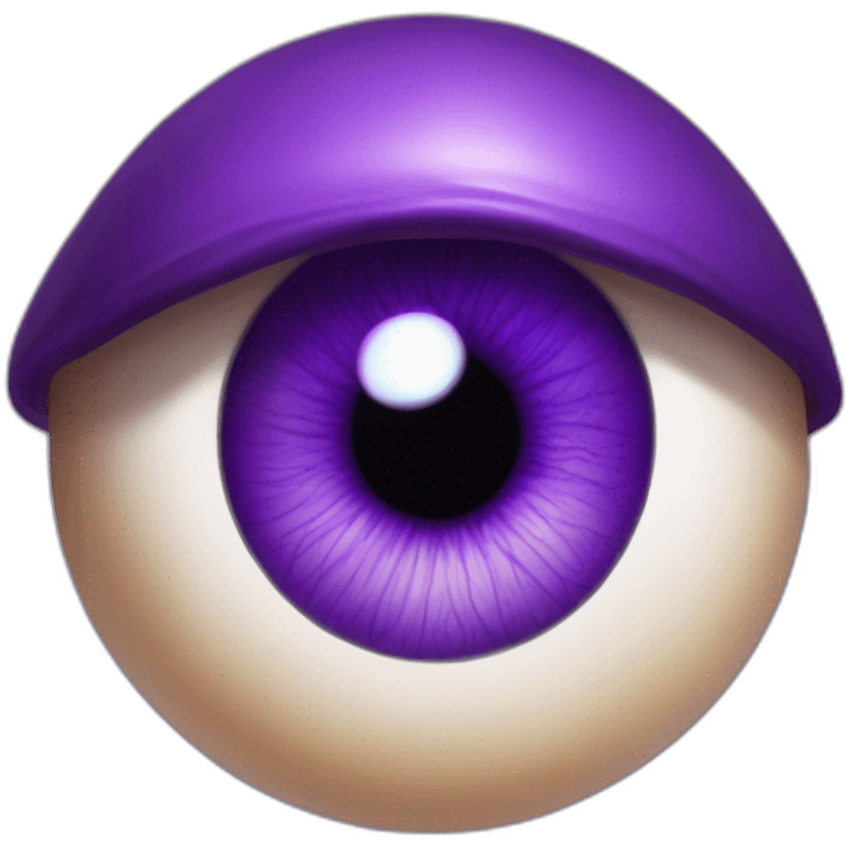 majestic godly violet iris eyeball serious intense symmetrical knowledgable emoji