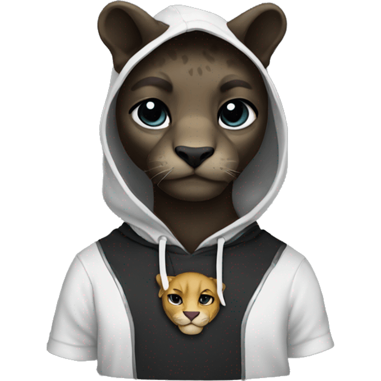 Panther with hoodie  emoji