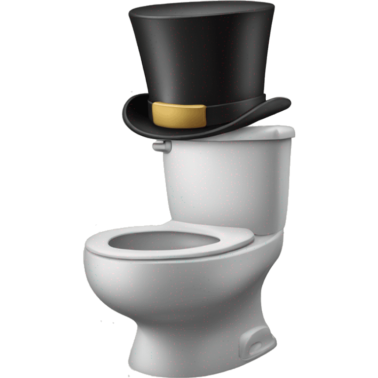 skibidi toilet with a tophat emoji