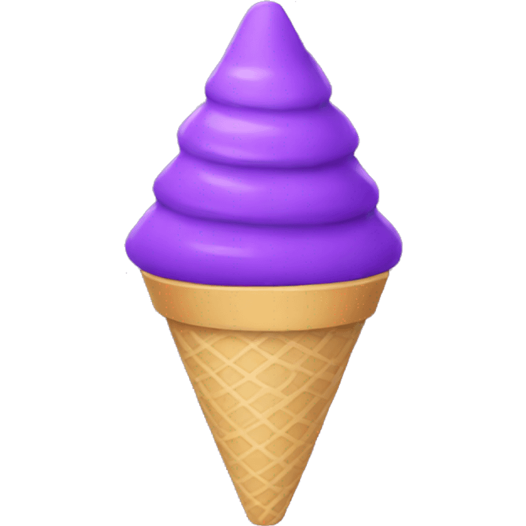 purple cone emoji