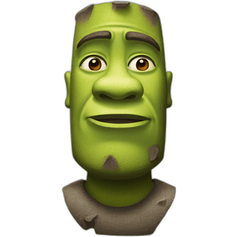 moai shrek emoji