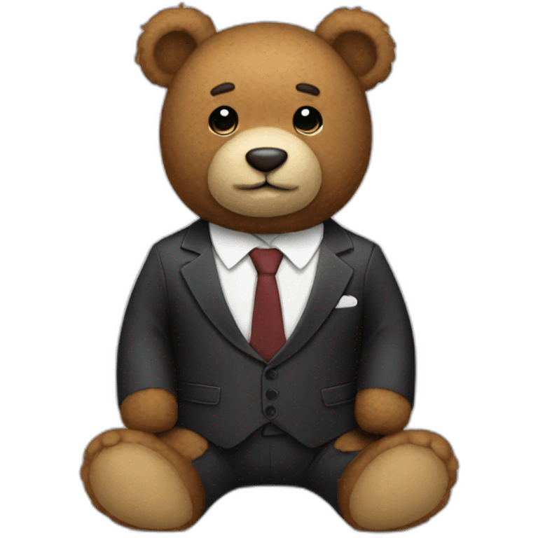 teddy with suit emoji