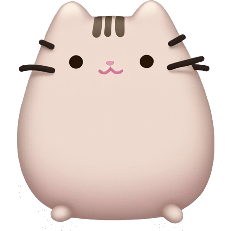 pusheen light pink heart emoji