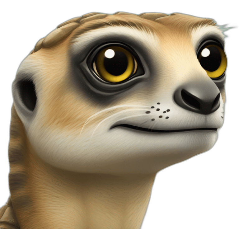 Suricate sur tortue emoji