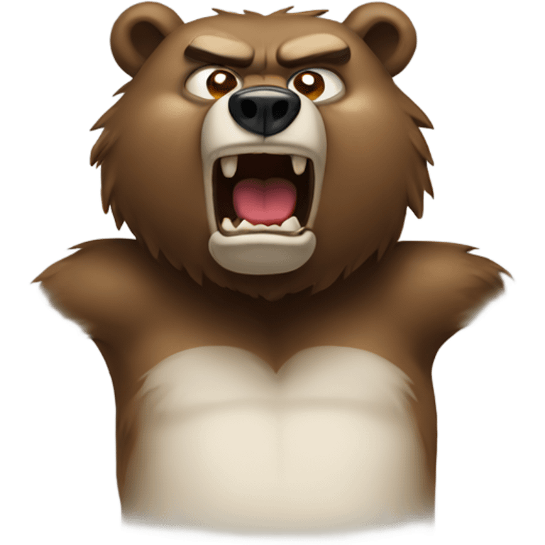 angry bear emoji