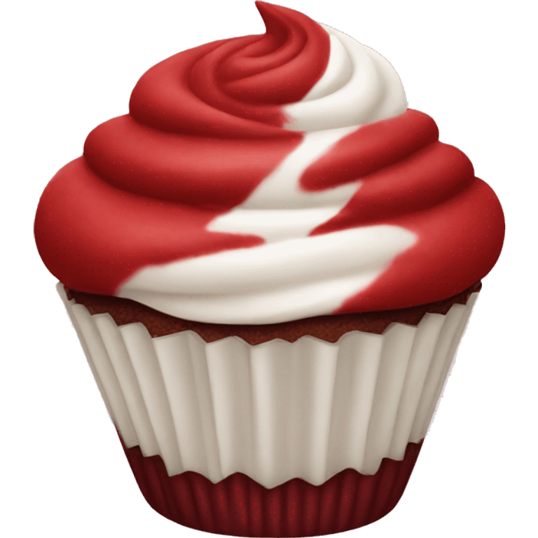 Red velvet cupcake  emoji