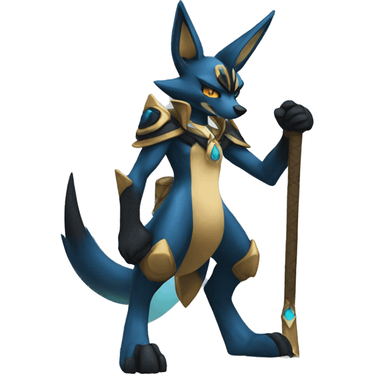 Lucario-Anubis full body emoji