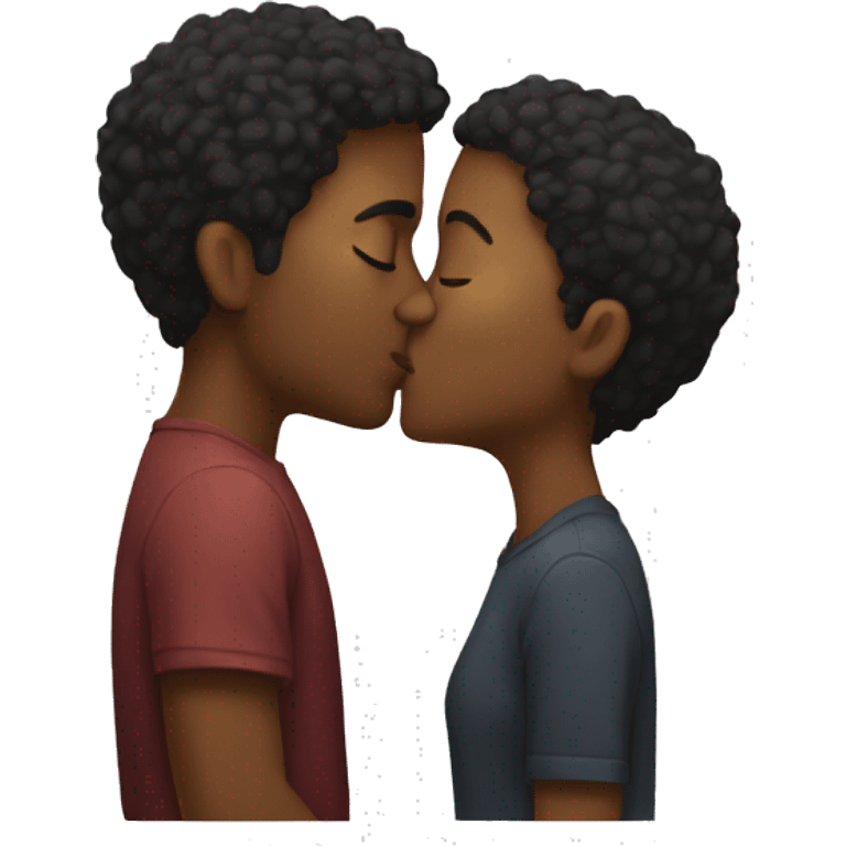 Two people kiss emoji