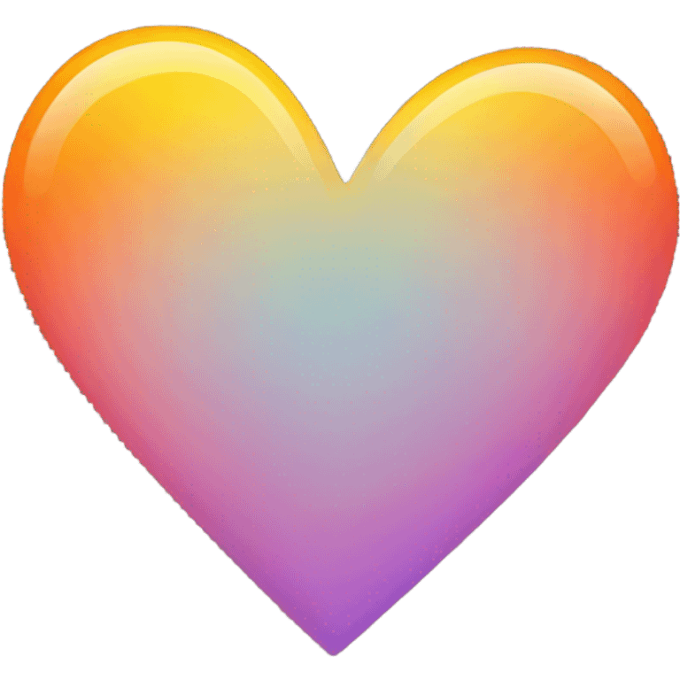 Orange yellow heart emoji