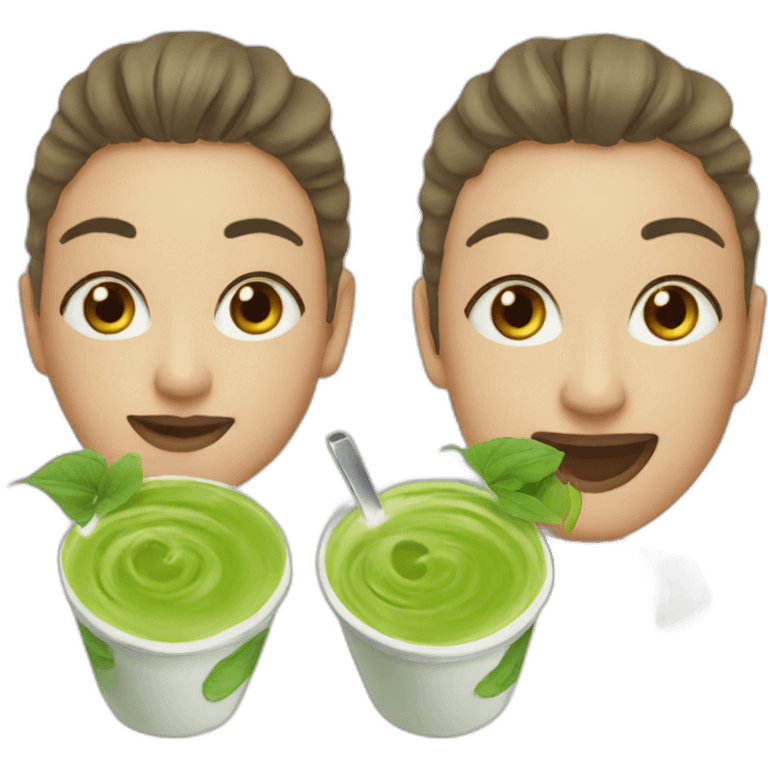 matcha latte blogger emoji