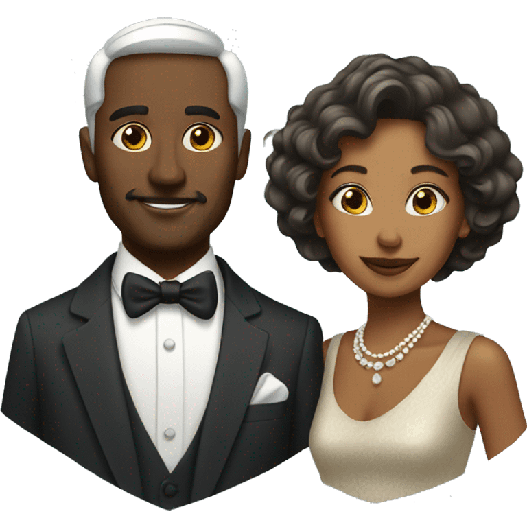 Wealthy couple emoji