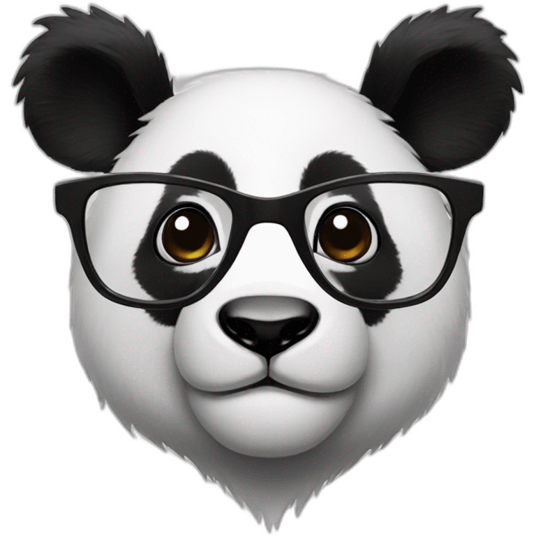 Panda with glasses emoji