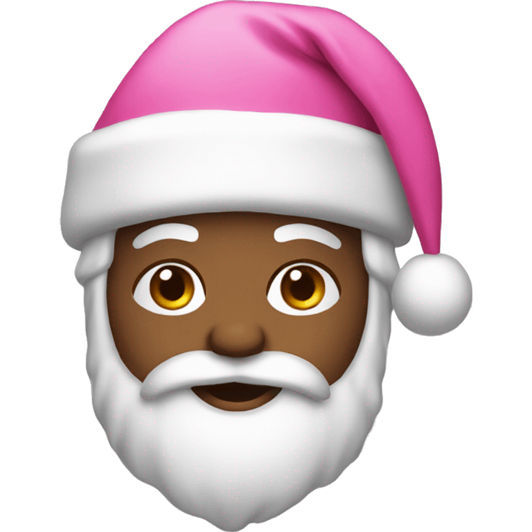 Santa pink emoji