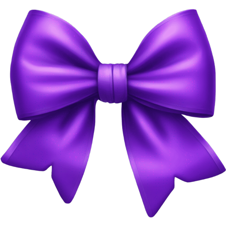 Purple bow emoji