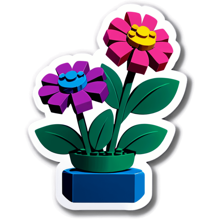 Lego flowers emoji