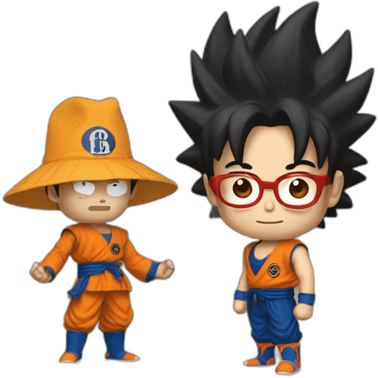 Goku vs John Lennon emoji