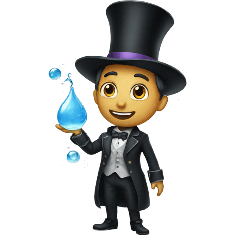 A magician who can control water  emoji