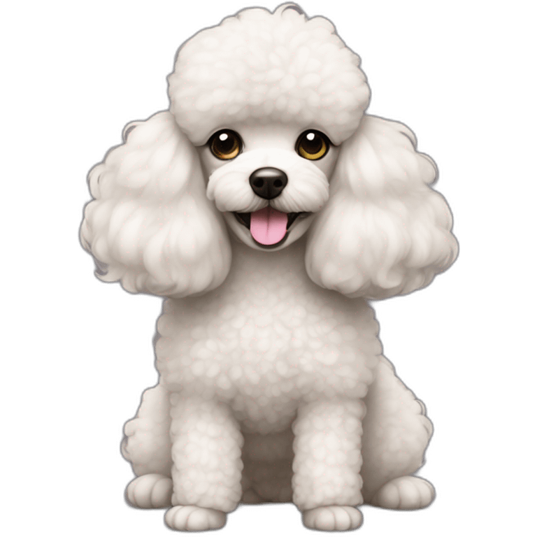 french poodle very fluffy emoji