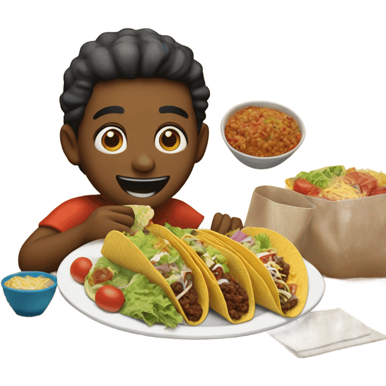 Eating tacos emoji