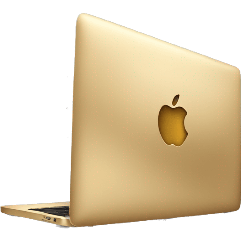 Gold macbook emoji