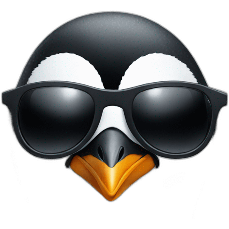 penguin with sunglasses emoji