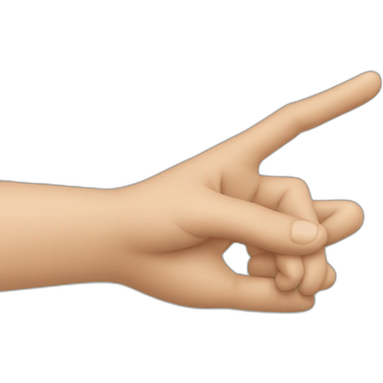 a hand indicating something small by using the thumb and index finger emoji