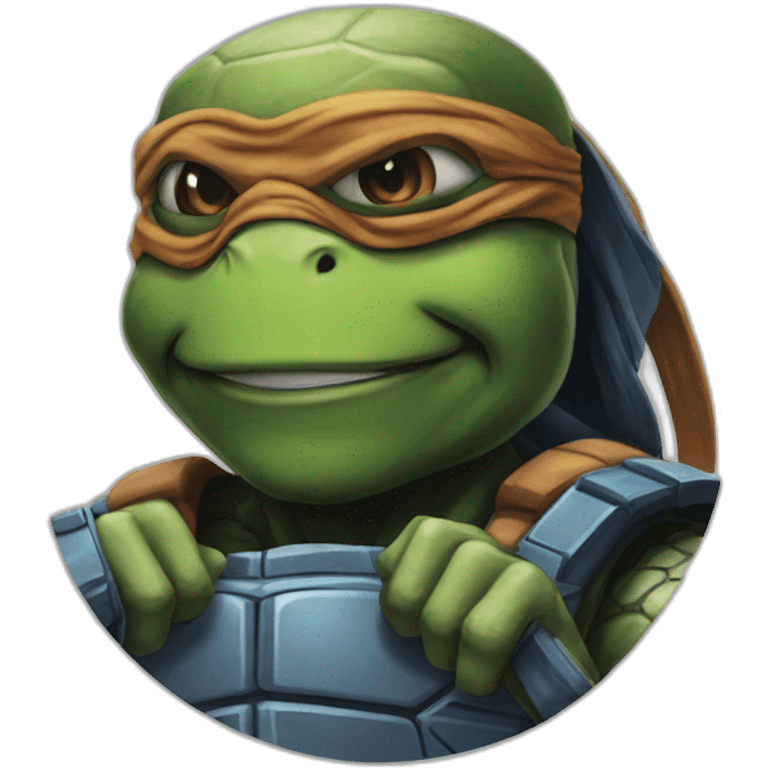 Ninja turtles in the space emoji