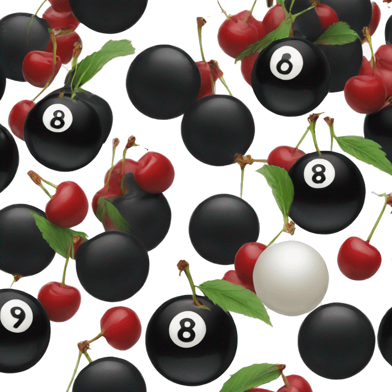 8ball cherries  emoji