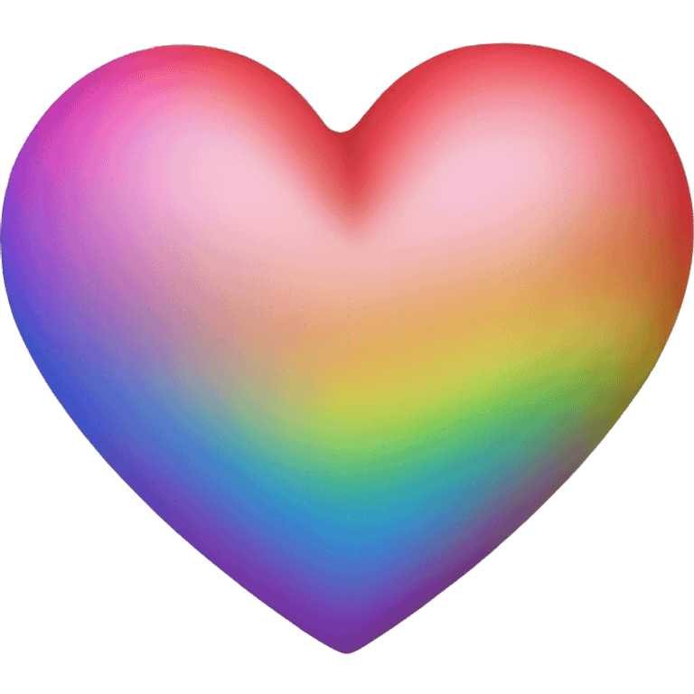 Rainbow love heart  emoji