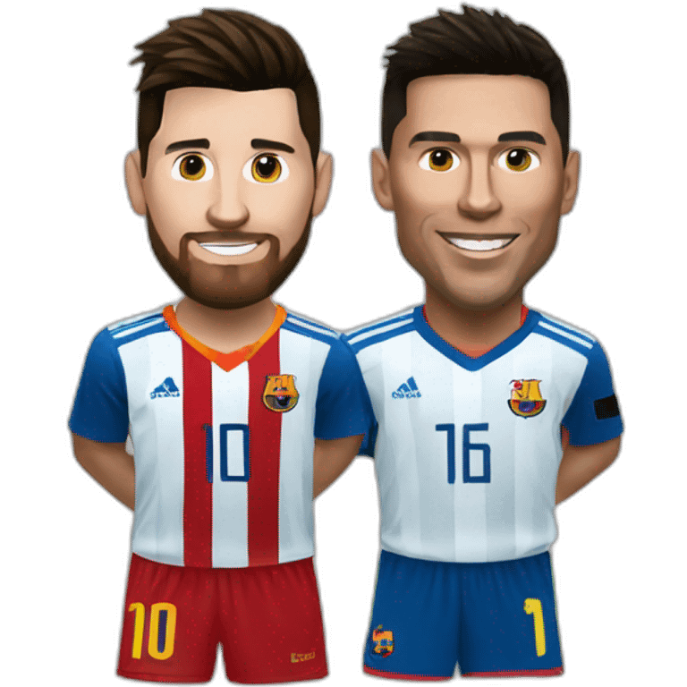 Messi and ronaldo emoji