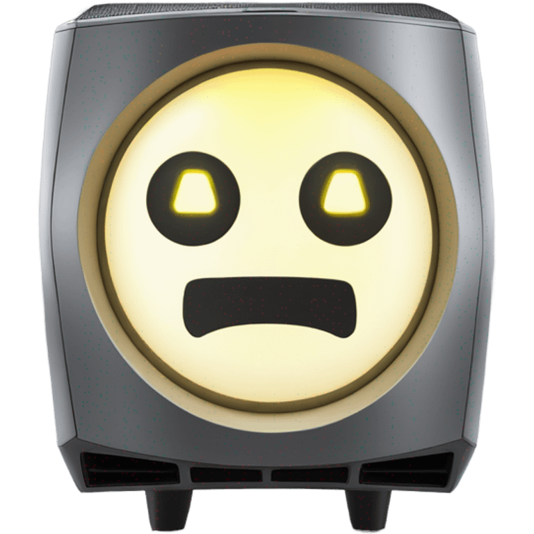 Futuristic subwoofer emoji