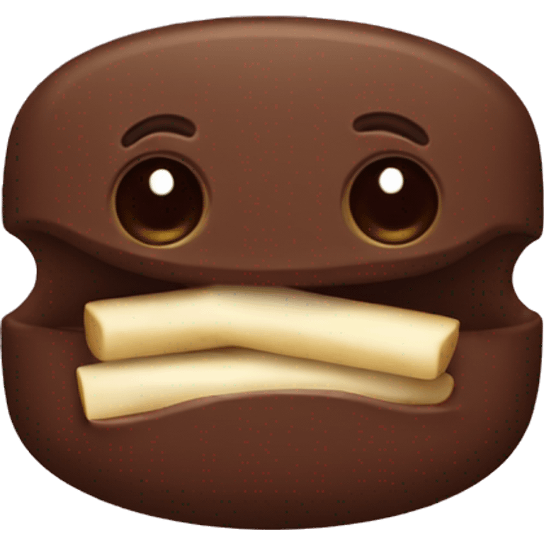 A Fisch with a chokolate bar  emoji