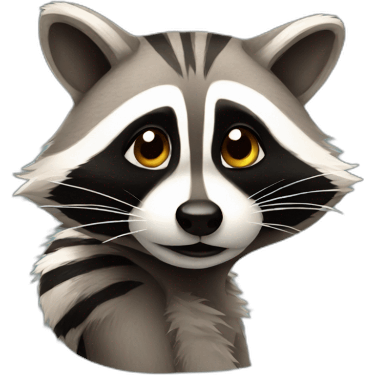 Raccoon emoji