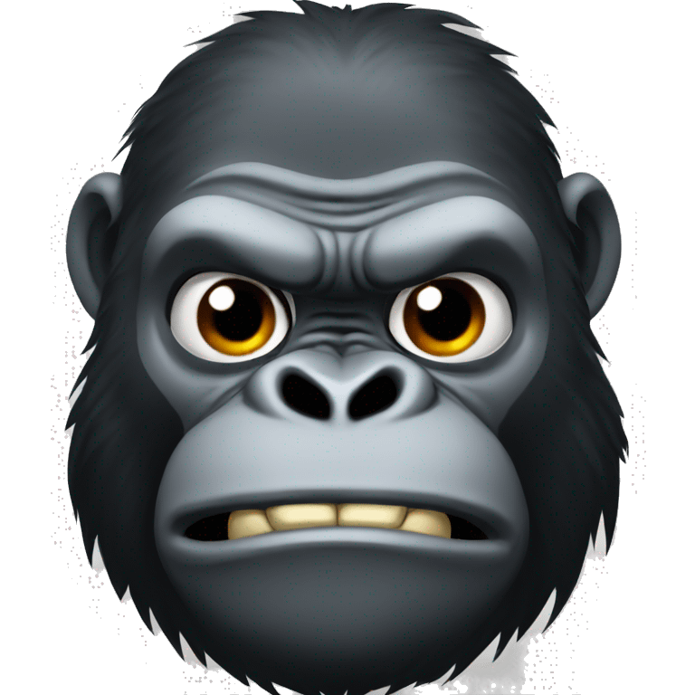 Gorilla mad emoji