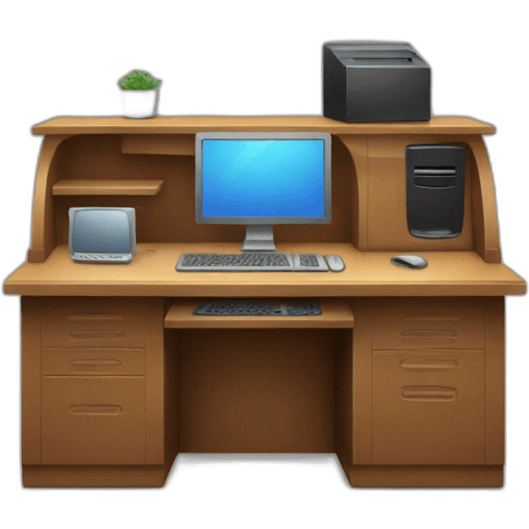 desk pc emoji