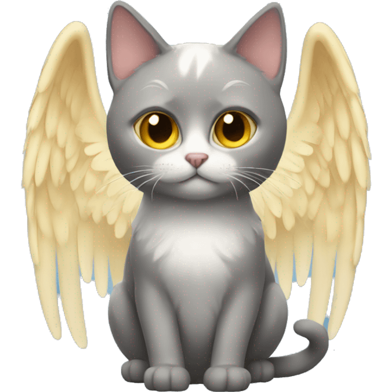 cat with angel wings emoji