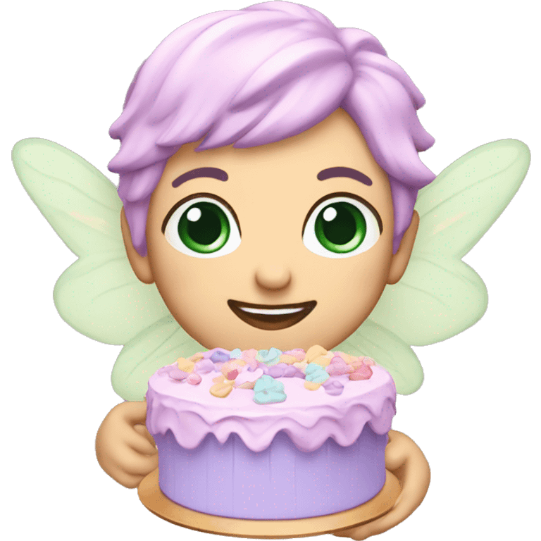 Fairy pastel cake emoji