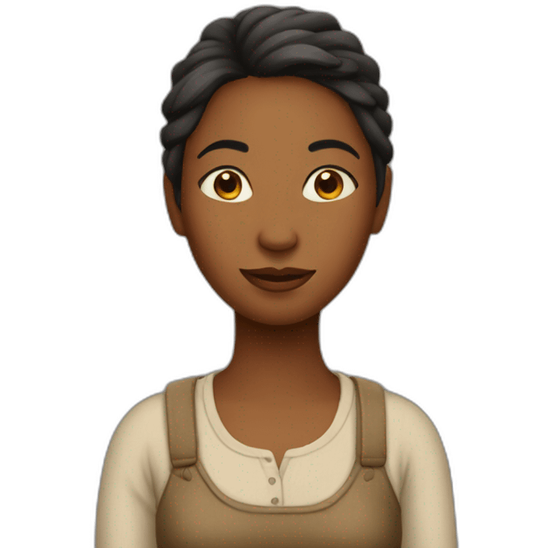 single woman in a village emoji