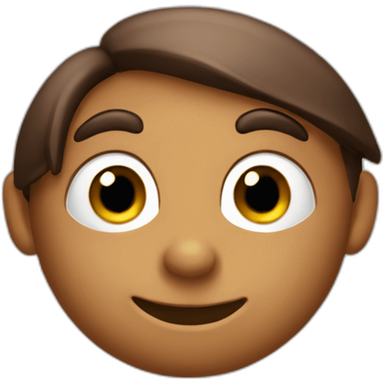 Brown-Pinocchio-with-long-nose emoji