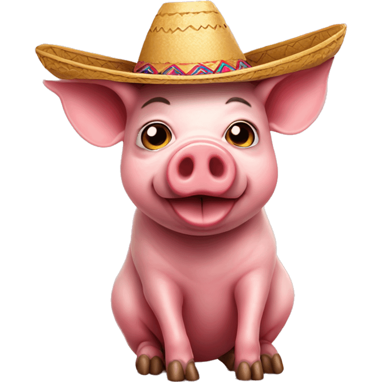 pig with sombrero emoji