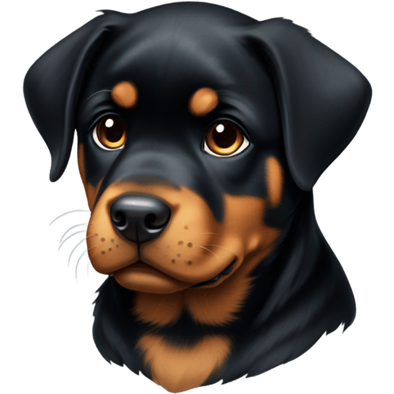 Rottweiler puppy emoji