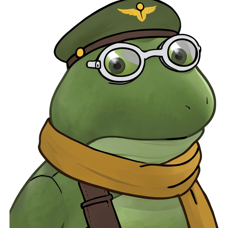 bufo the airplane pilot from the 50s emoji