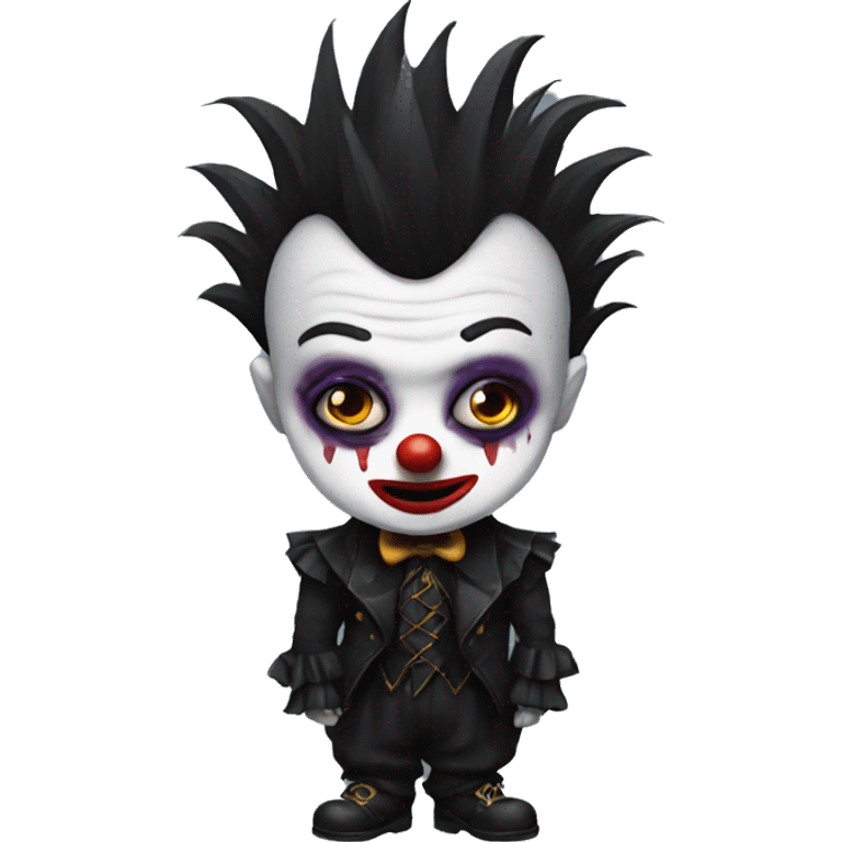 goth clown emoji