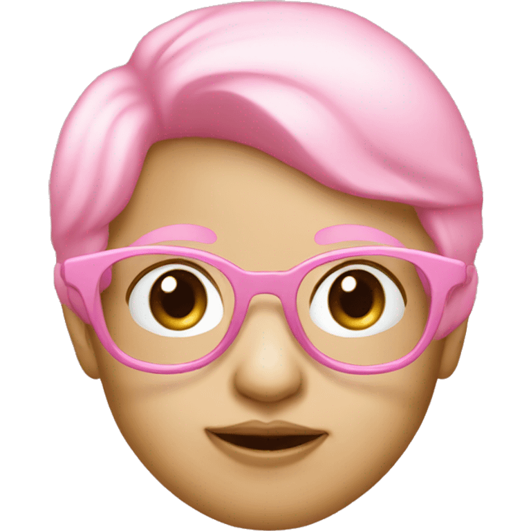 Babypink glasses emoji