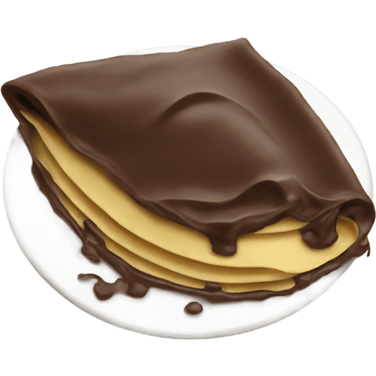 chocolate crepe emoji