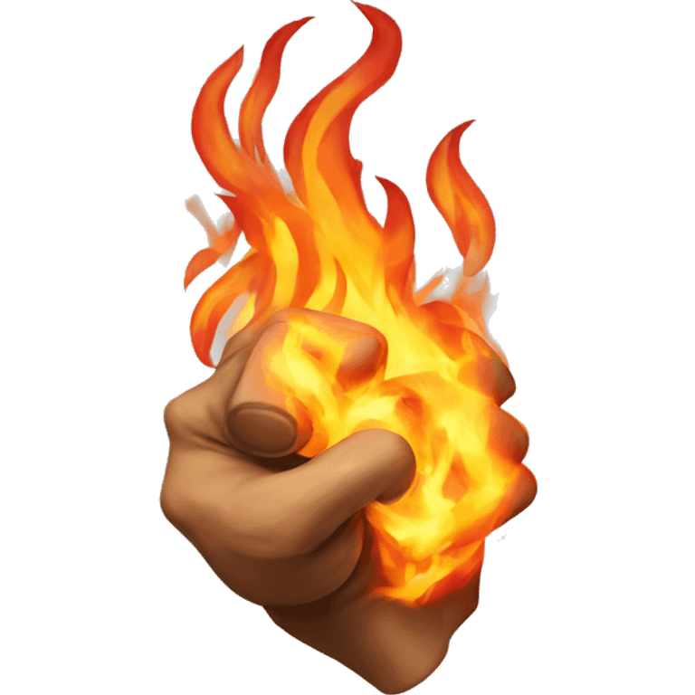 fiery fist emoji